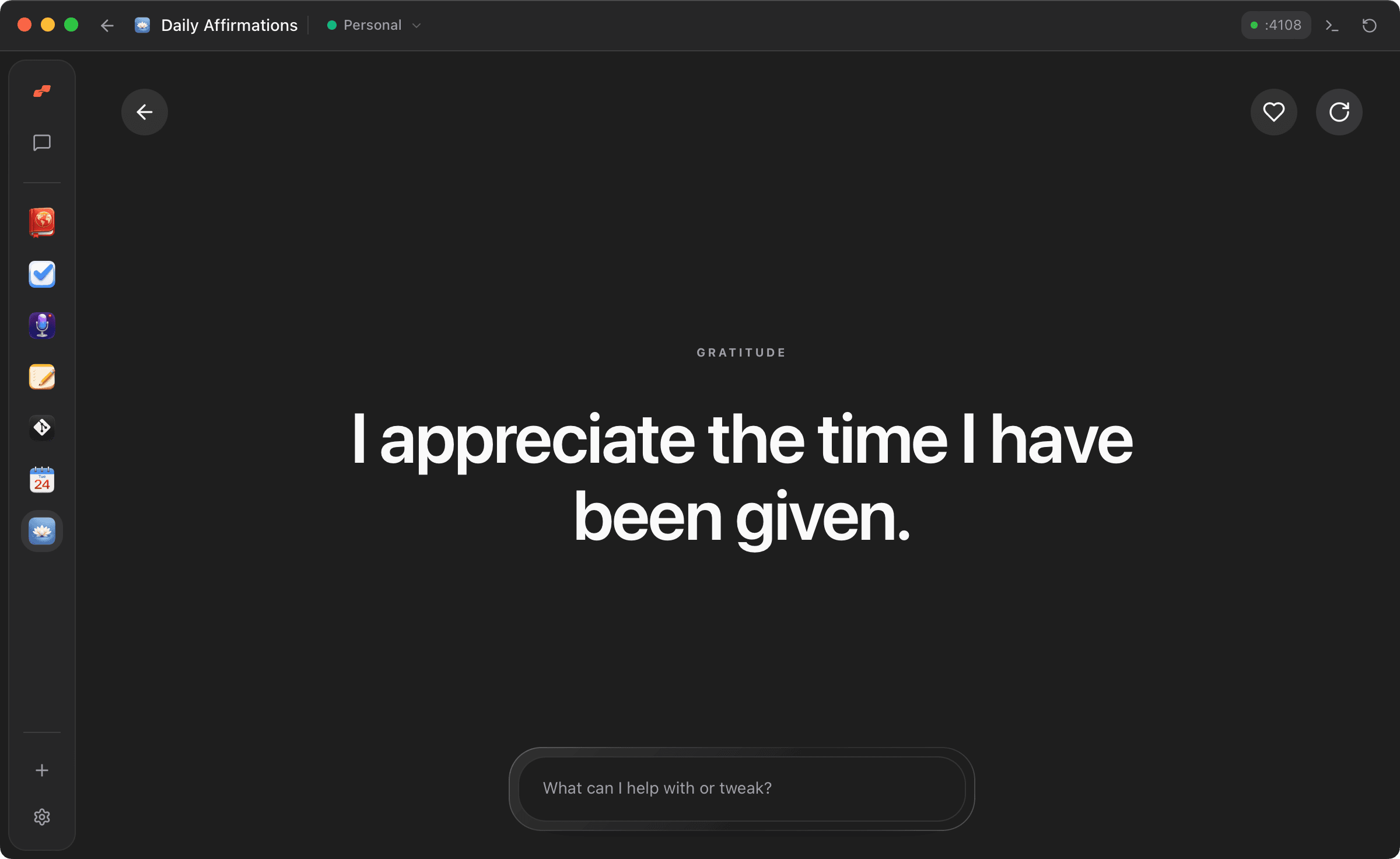 Daily Affirmations screenshot